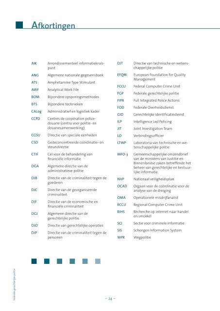 De federale gerechtelijke politie Onze bijdrage in de strijd tegen ...