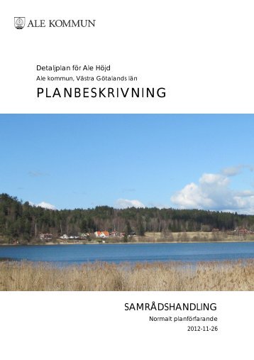 PLANBESKRIVNING - Ale kommun