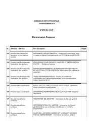 Commission finances - Département de Saône-et-Loire