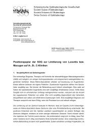 Positionspapier der SOG - Schweizerische Ophthalmologische ...