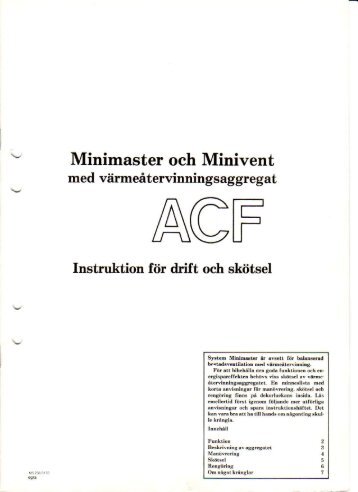 Manual för Minimaster