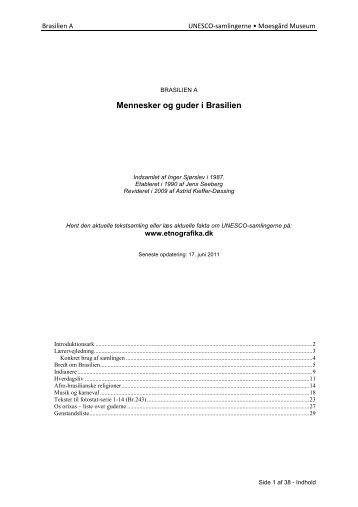 Download tekstsamlingen til Brasilien A (pdf-dokument) - Moesgård ...