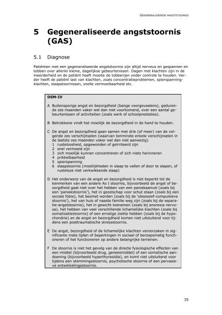Multidisciplinaire richtlijn Angststoornissen - GGZ-richtlijnen