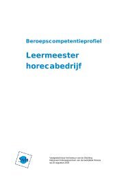 Leermeester horecabedrijf - Svh