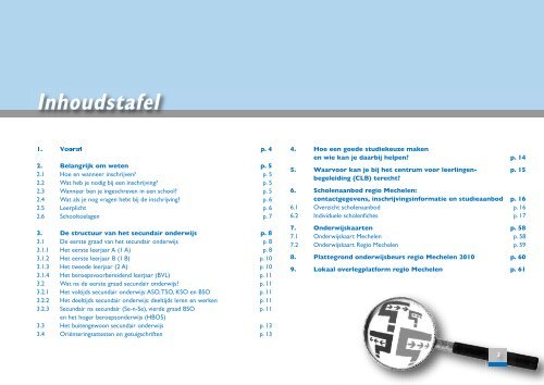 Informatiebrochure secundair onderwijs regio Mechelen - LOP's