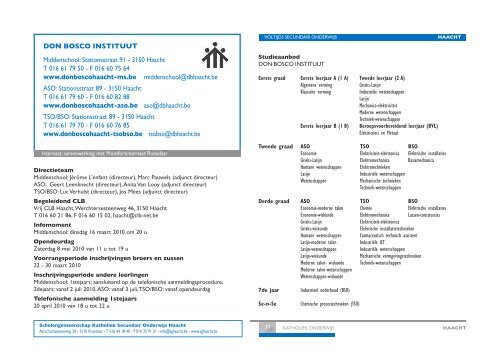 Informatiebrochure secundair onderwijs regio Mechelen - LOP's