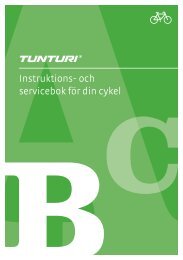 Instruktions- och servicebok för din cykel - Tunturi