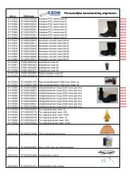 Persoonlijke bescherming algemeen - Geon Shopping