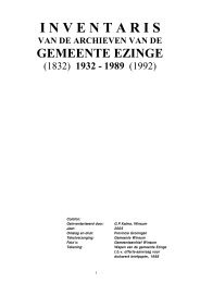 Archiefinventaris gemeente Ezinge 1932-1989 - Gemeentewinkel ...