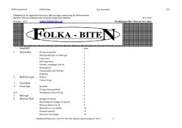 Prislista för alla - Folkabiten