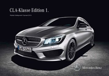 CLA-Klasse Edition 1. - Mercedes-Benz