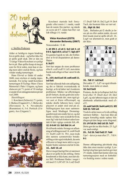 Skakbladet nr. 5, 2004 - DSU - Dansk Skak Union