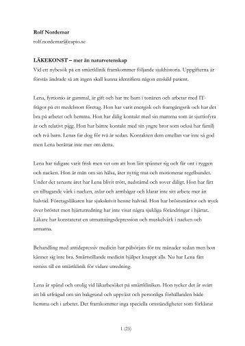 Läs hela Rolf Nordemars text här - Sigtunastiftelsen