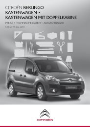 CitroËn BERLINGO Kastenwagen ... - Auto Centrum Stange