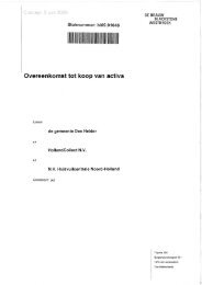 Overeenkomst tot koop van activa.pdf - Gemeenteraad - Gemeente ...