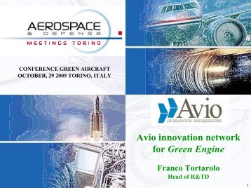 Avio innovation network for Green Engine