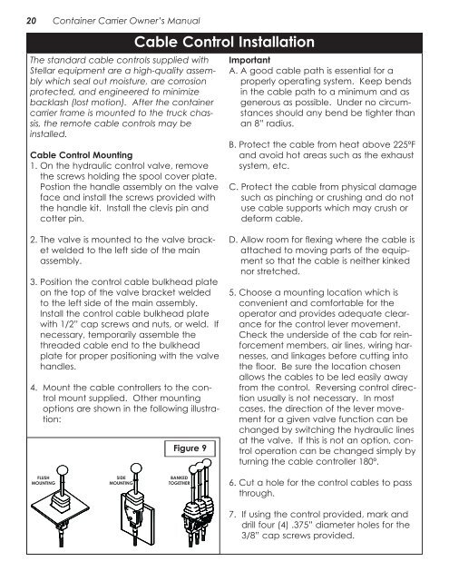 SI Series Container Carrier Manual - Stellar Industries, Inc.