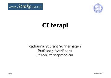 CI terapi - Stroketeam