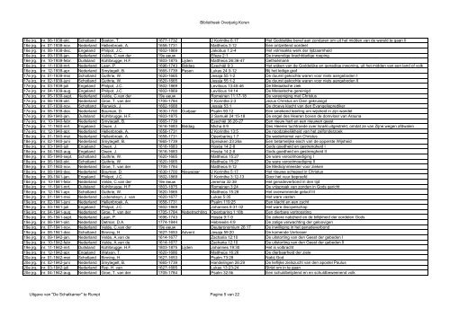 Catalogus Bibliotheek Overjarig Koren - Pro Lectori