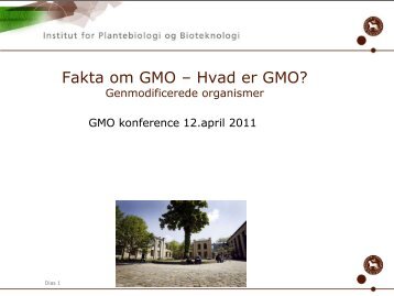 Fakta om GMO - Danmarks Landboungdom