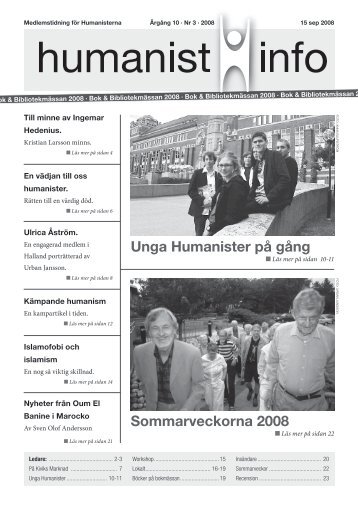 Sommarveckorna 2008 Unga Humanister på gång
