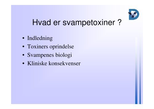 Hvad er svampetoxiner ?