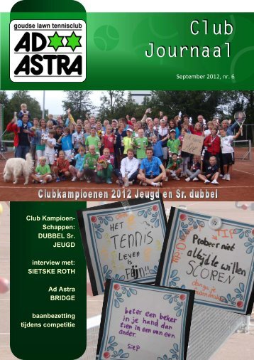 Clubjournaal nr. 6 september - GLTC Ad Astra