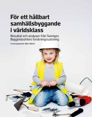 För ett hållbart samhällsbyggande i världsklass - Publikationer från ...