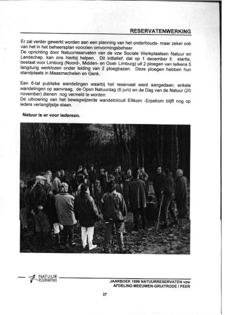 1999 - Abeek, Natuurpunt Meeuwen-Gruitrode & Peer
