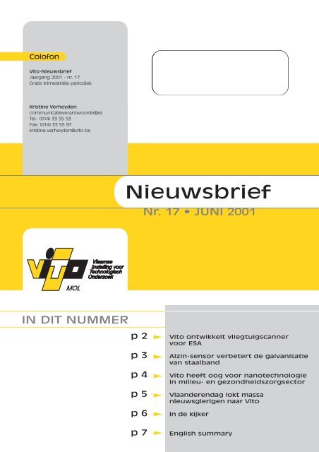 Nieuwsbrief 17 (PDF) - Vito