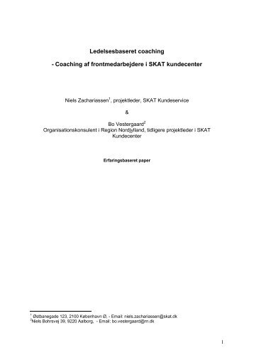 Ledelsesbaseret coaching - Det Danske Ledelsesakademi