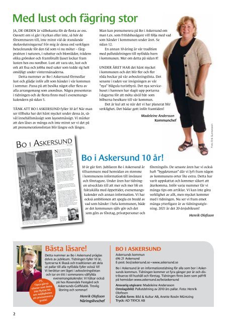 Bo i Askersund nr 2 2011.pdf - Bild & Kultur