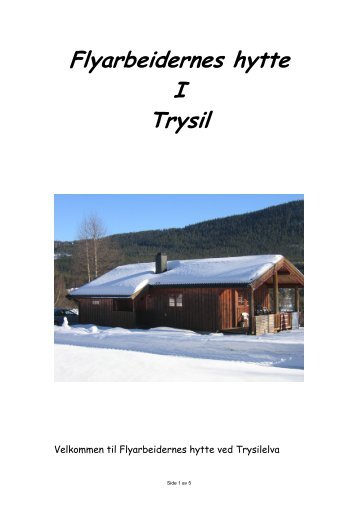 Trysilhytta.pdf - Fellesforbundet