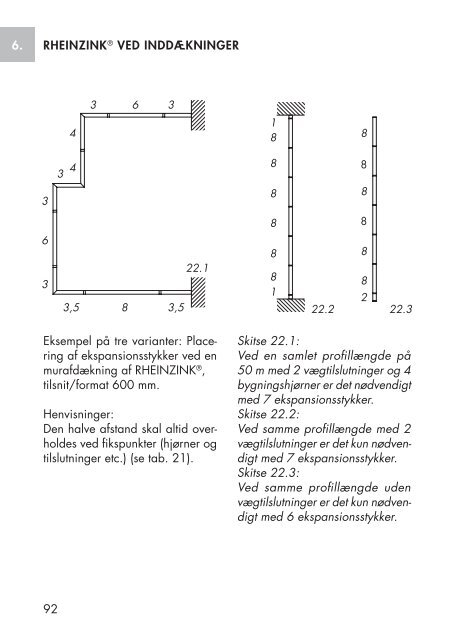 RHEINZINK® -FALSETEKNIK PLANLÆGNING OG ANVENDELSE