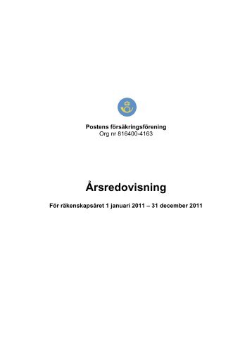 Årsredovisning - PostNord