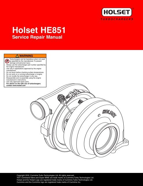 Holset Turbo Size Chart