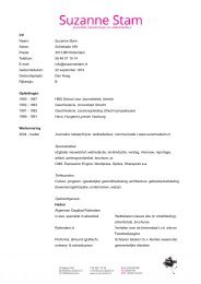 download cv - Suzanne Stam