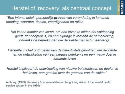 Veerkracht als richtinggevend thema in de geestelijke ... - OPZ Geel