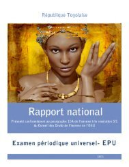 ONU EPU.pdf - République Togolaise