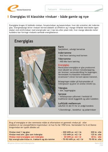 Energiglas til klassiske vinduer - både gamle og nye - Energitjenesten