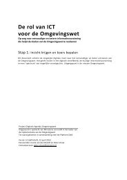 De rol van ICT voor de Omgevingswet - Programma Informatie ...