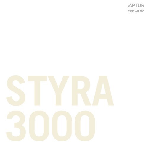 Styra 3000 Broschyr Aptus Elektronik AB