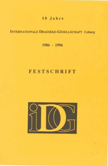 FESTSCHRIFT - Felix Draeseke Home Page