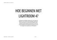 HOE BEGINNEN MET LIGHTROOM 4? - Digitale Doka