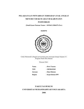 pelaksanaan pewarisan terhadap anak angkat menurut hukum adat ...