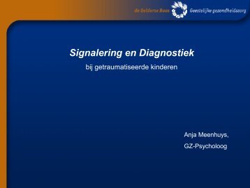 Signalering en Diagnostiek - Oolgaardtlezingen