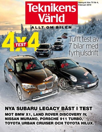 Tufft test av 7 bilar med fyrhjulsdrift - Subaru