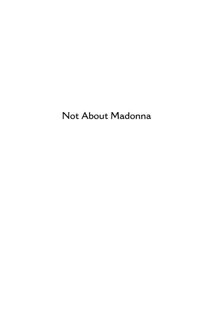 Not About Madonna - Big Sister Productions