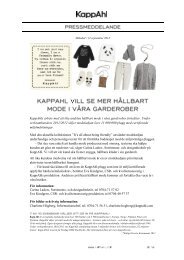 KappAhls arbete med att öka andelen hållbart mode i våra ...