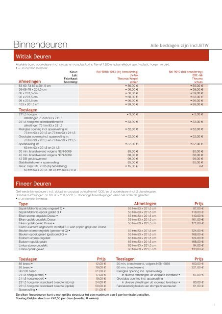 prijslijst ALBO Deuren-pdf-volgorde.indd